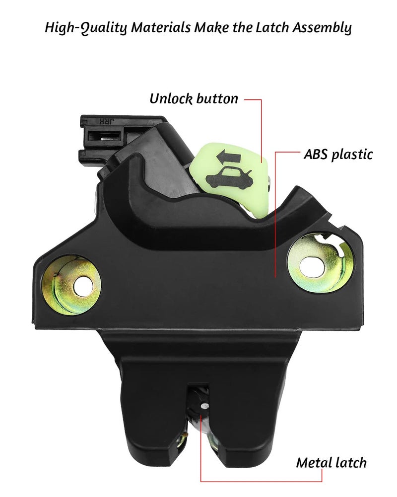 GUZIKO Tailgate Trunk Latch Lock Fit for Toyota Corolla 2015 2016 2017 2018 2019 Replace 64610-02171, Rear Power Trunk Lock Actuator Motor - Image 3